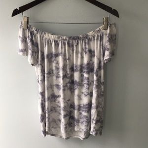 Hollister Off-the-Shoulder Flowy Top | Soft Fabric | Tie Dye | Girl's Top